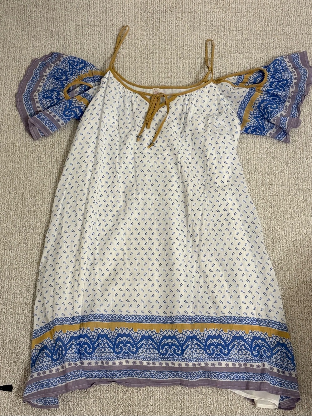 Free People Boho Off-Shoulder Mini Dress